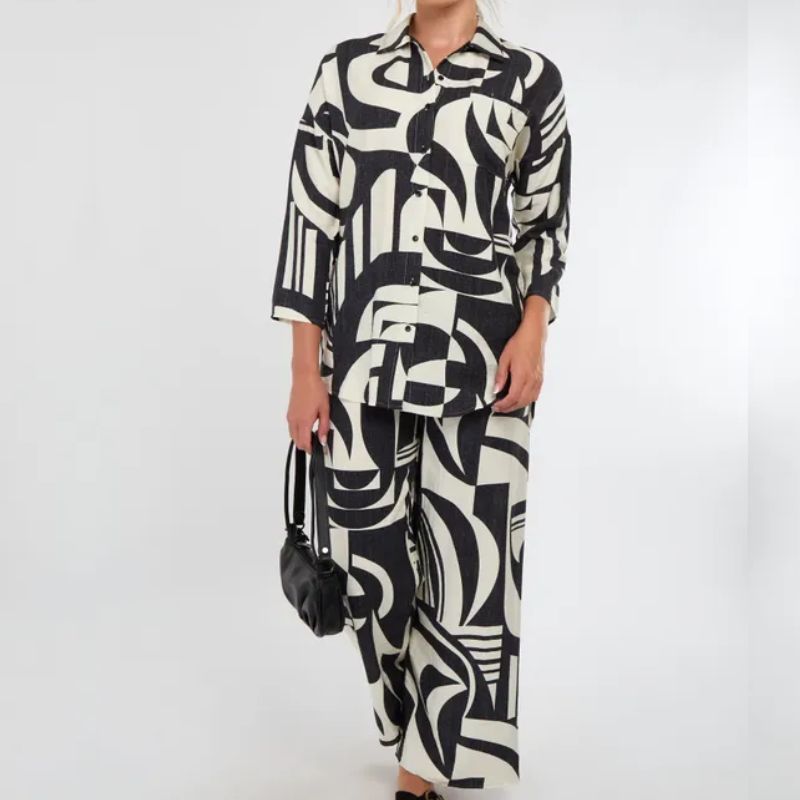Monochrome graphic-print co ord from Debenhams