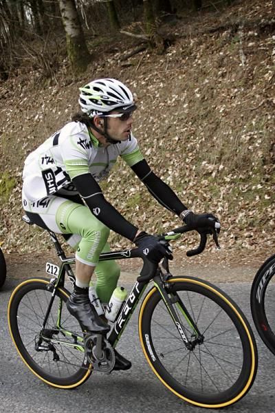 Roy Curvers (Project 1T4i) off the front in the break.