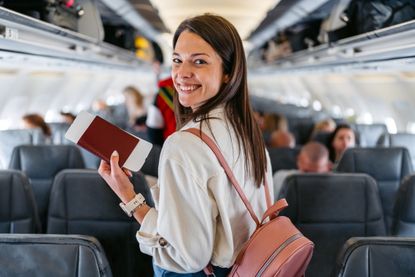 Woman in flight: When is the best time to book flights article