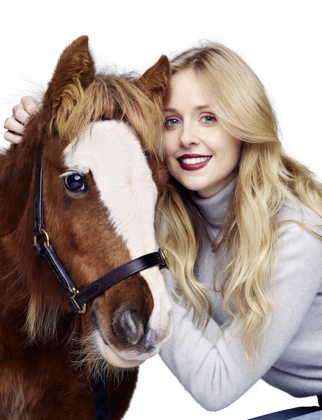 Diana Vickers with Blue Cross foal Emerald by Rankin