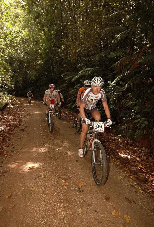 Dutch cyclist Kees Zuidhoek leads a bunch on the climb