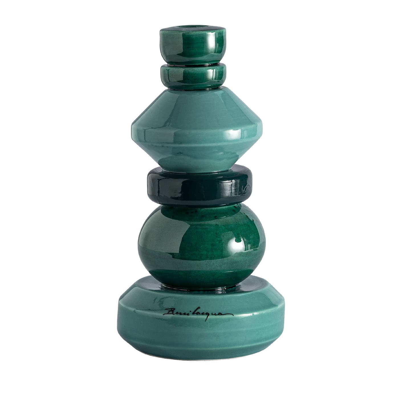 Geometric Medium Green Candlestick