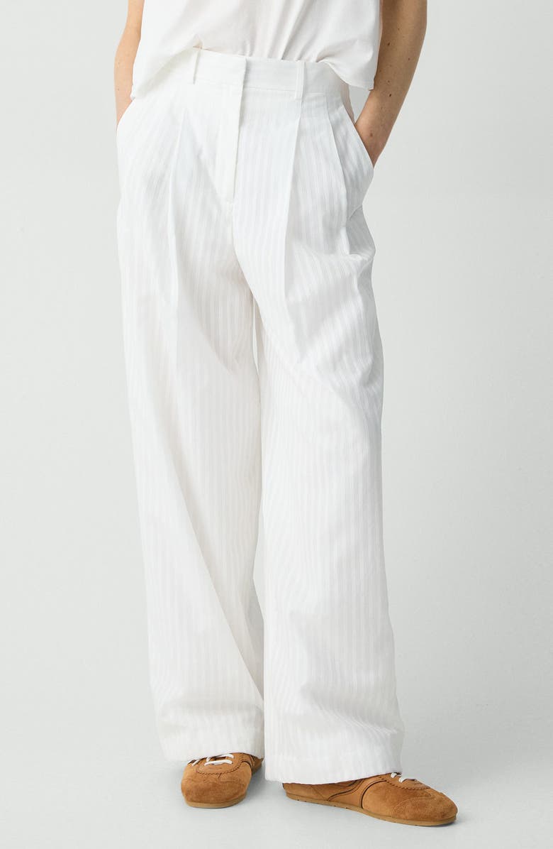 Pleated Wide Leg Pants
