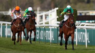 Rachael Blackmore rides to win on 'Minella Times in the Aintree Grand National