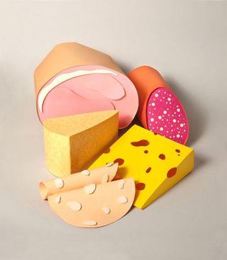 Paper art food