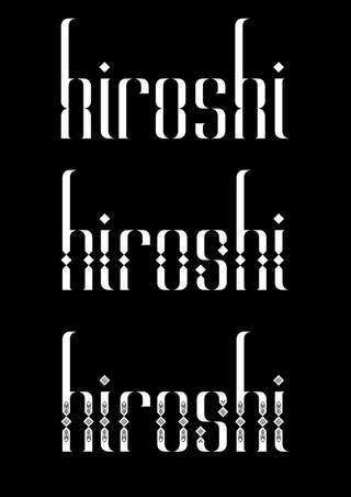 Andreas Leonidou - Alt Hiroshi Typeface