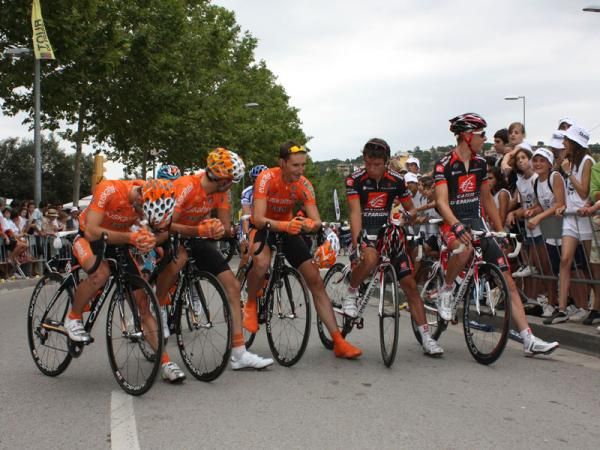 Stage six started in Girona, Spain, under rather pleasant conditions - mostly sunny, moderate temps, a light breeze.