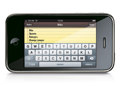 iPhone keyboard