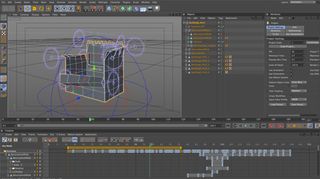 Using 'Deformers' and 'Point Level' animation to animate the assets unfolding