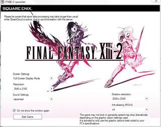 Final Fantasy XIII Options