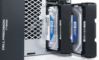 An SAS boot-up drive and two 600GB hard disks provide quick and reliable storage