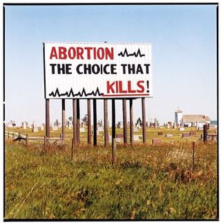 a billboard with an anti-abortion message