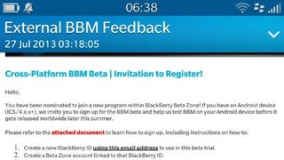 BlackBerry for Android beta