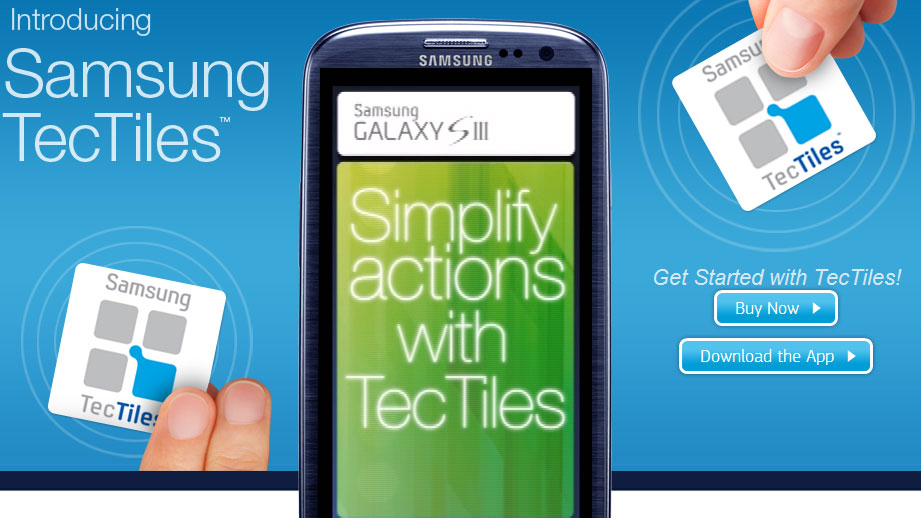 Samsung launches TecTiles NFC app and tags