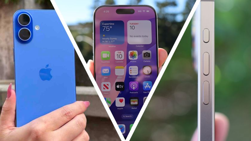 The iPhone 16 and iPhone 16 Pro Max in a collage