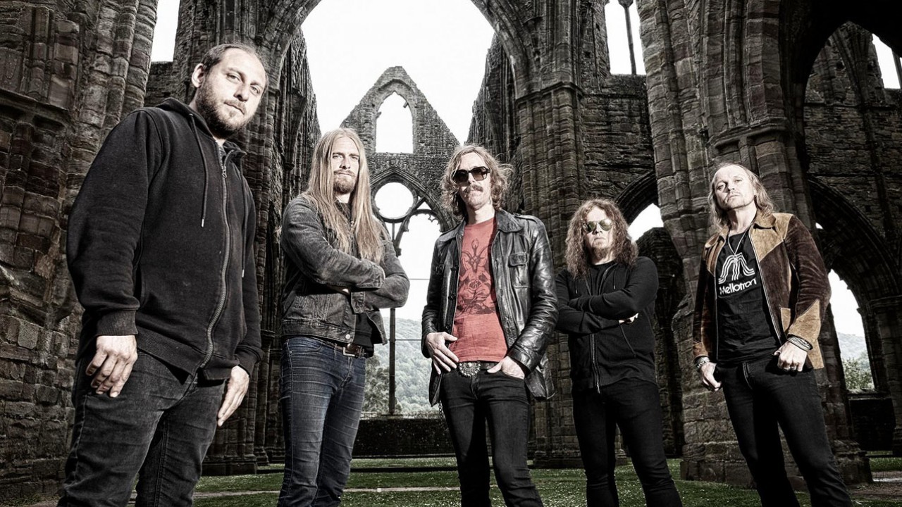 A press shot of Opeth taken in 2016