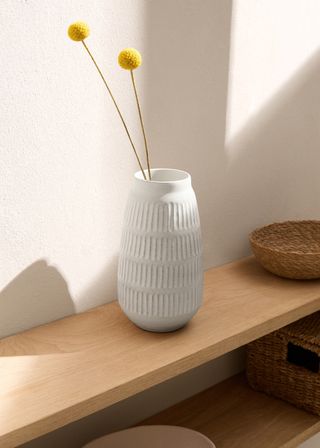 Terracotta Vase With Relief - Home | Mango United Kingdom