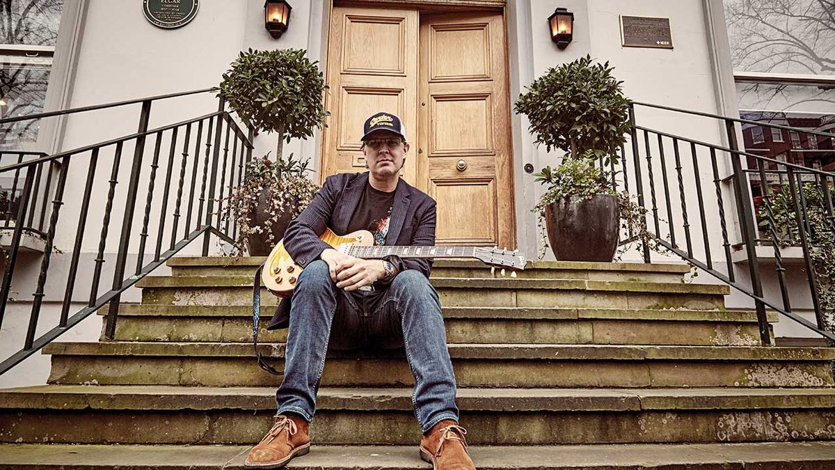 Joe Bonamassa outside Abbey Road studios