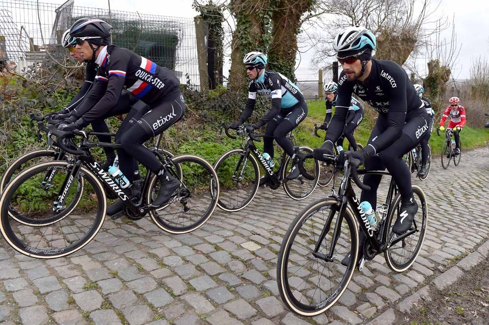 Choosing the right line is vital on the climbs