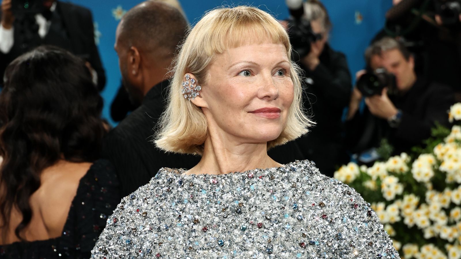 Pamela Anderson at The Met Gala 2025