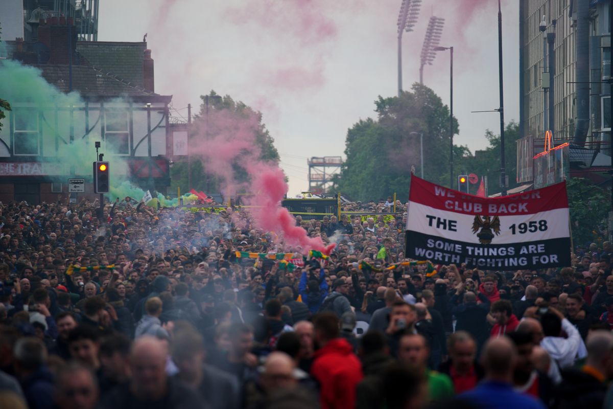 Manchester United fan protest – Old Trafford