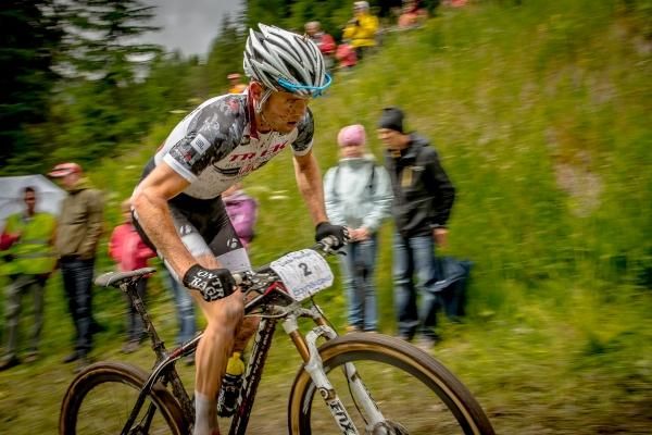 Lukas Fl&uuml;ckiger (Trek World Racing) on his way to victory in Davos