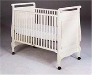 Ethan Allen drop-side crib.
