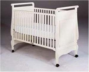 Ethan Allen drop-side crib.