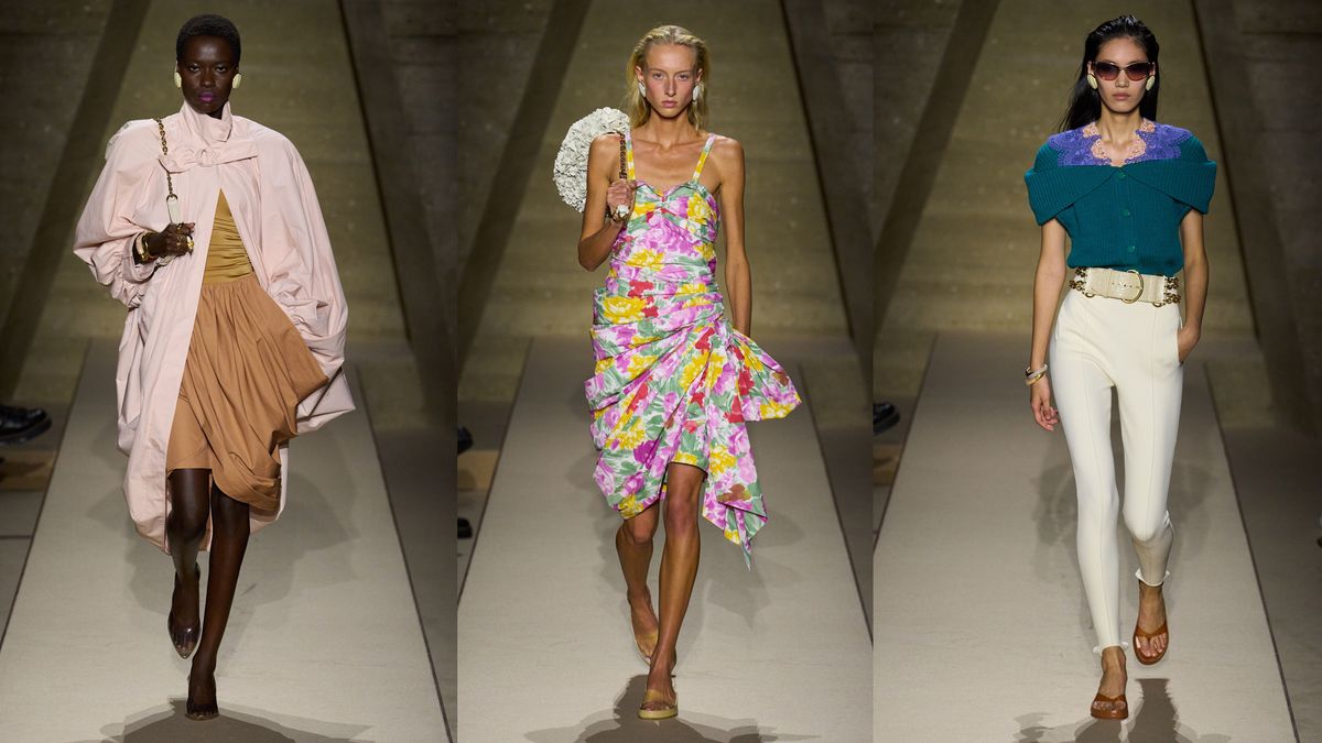 Skinny Pants! Bold Shoulders! Vibrant Florals! An '80s Attitude Defines Chloé for Spring 2026