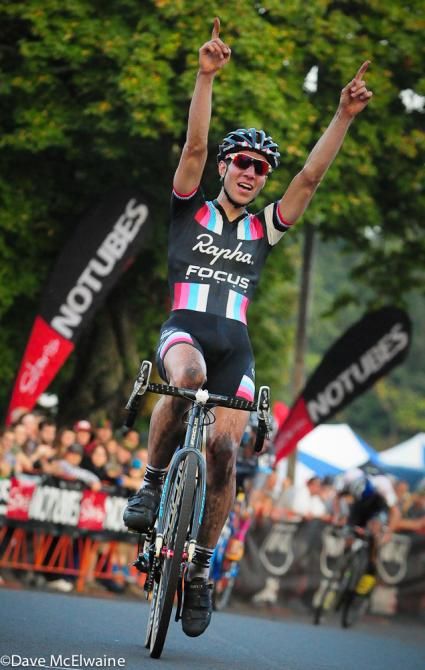 Jeremy Powers (Rapha Focus) takes the win in Providence