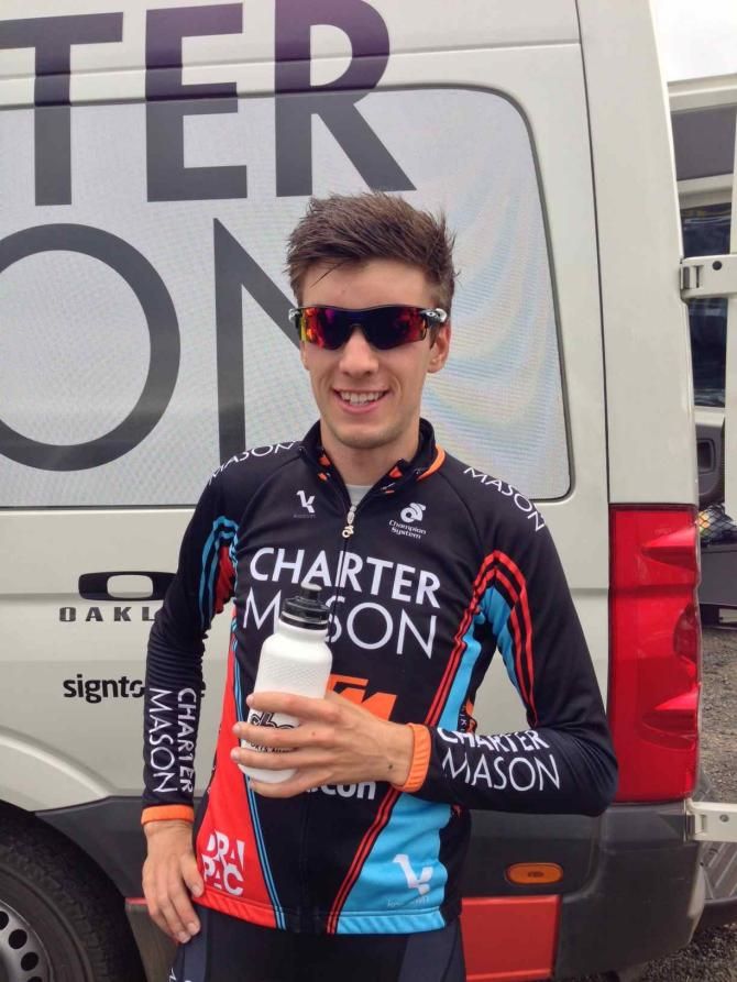 Matt Clarke (CharterMason Drapac Development) at the top of Bunya Mountains
