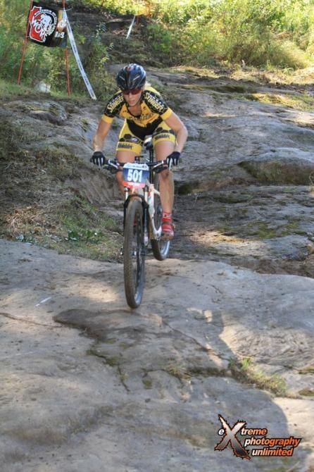 Abby Strigel (Honey Stinger/Bontrager) tries out the 29er