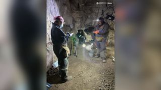 Archaeologists find ancient human remains in a cave in the Mexican state of Nuevo León.
