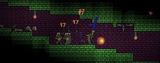 Terraria's comedy whirly-armed attack animation never gets old.