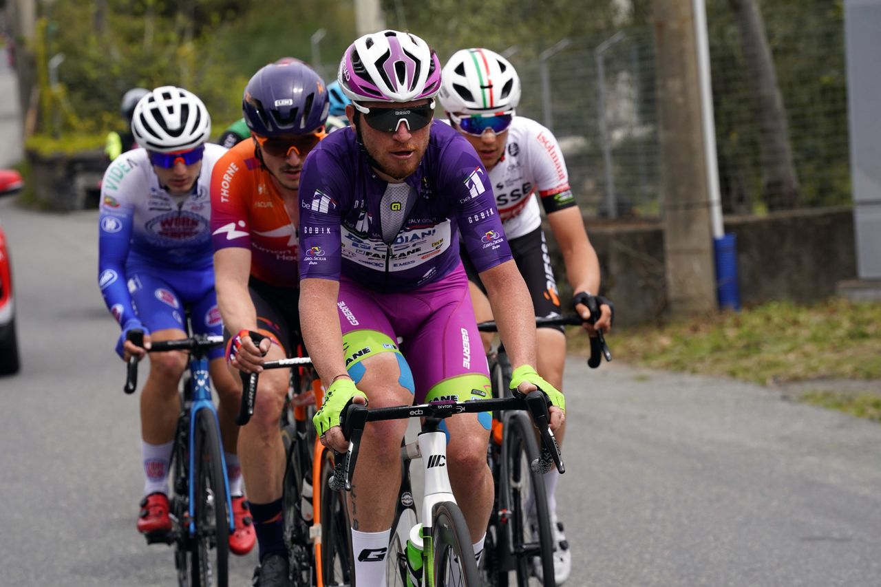 Giro di Sicilia 2022 - 3rd Edition - 4th stage Ragalna - Etna 140 km - 15/04/2022 - Filippo Fiorelli (ITA - Bardiani - CSF - Faizan&Atilde;&uml;) - photo Massimo Fulgenzi/SprintCyclingAgency&Acirc;&copy;2022