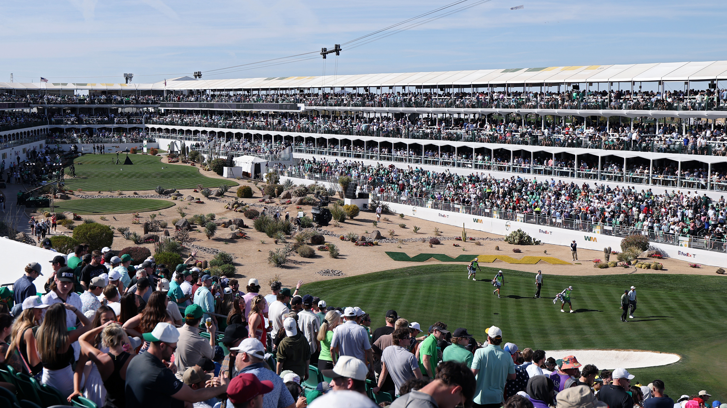 The 16th 'Stadium' hole at the WM Phoenix Open
