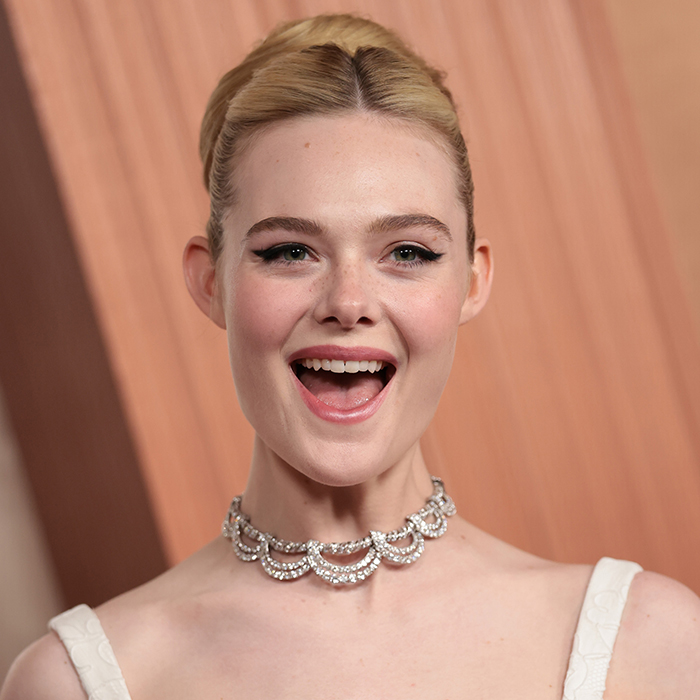 Elle Fanning Just Wore a Full-On Wedding Dress on the Oscars Red Carpet