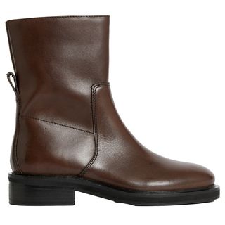 dark brown ankle boots