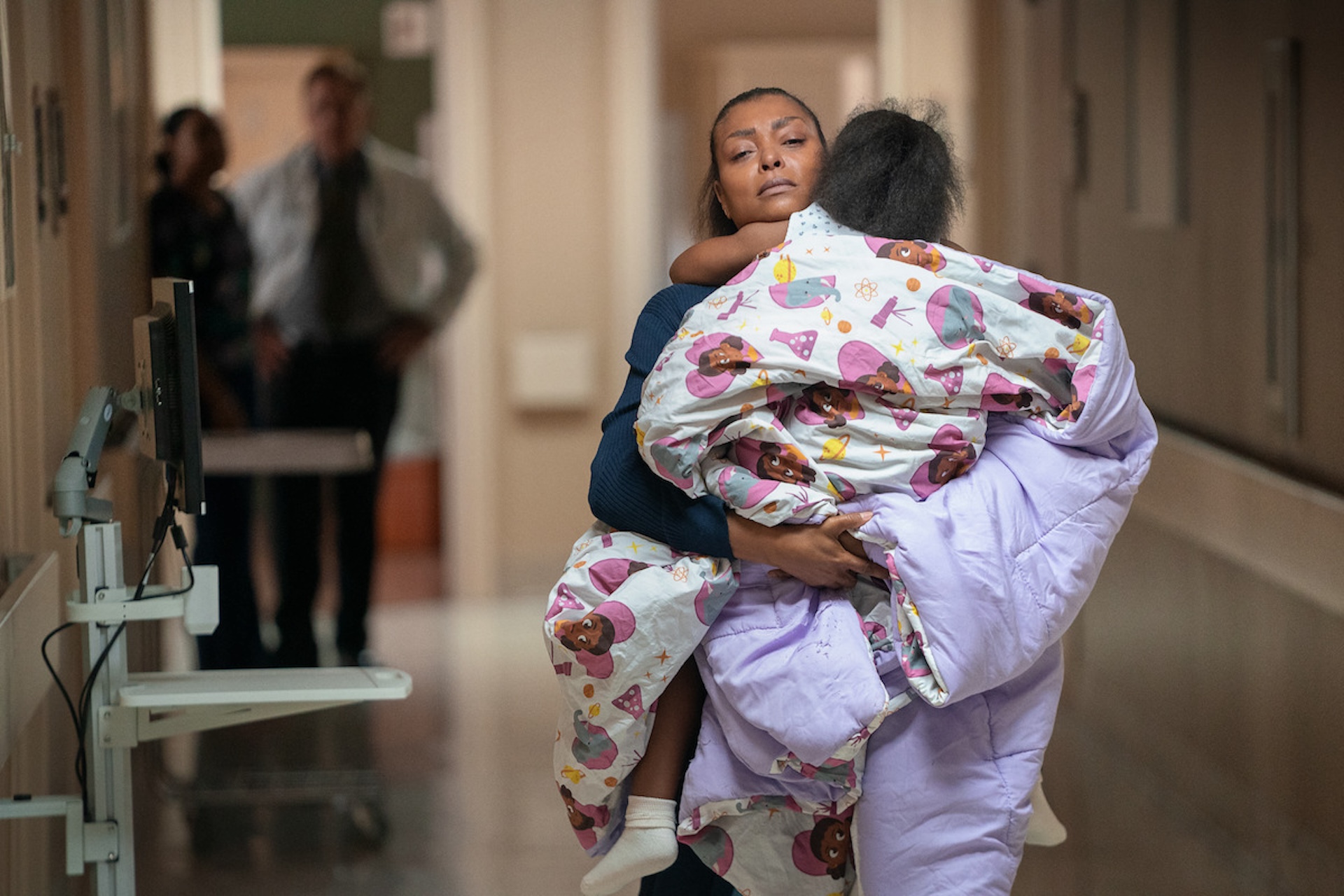 Taraji P. Henson carrying a child in Straw 