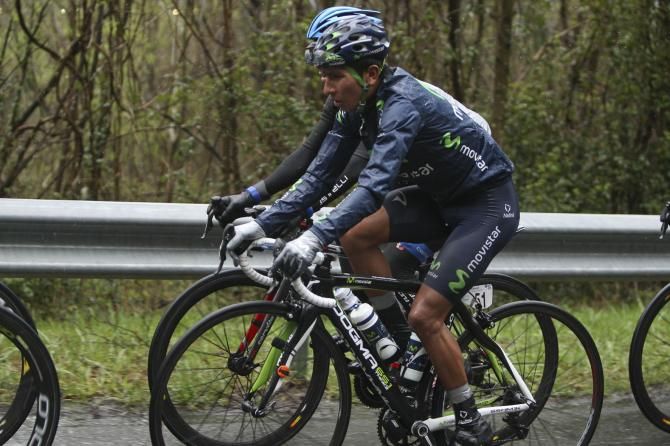 Quintana (Movistar) knew the finish after riding it beforehand