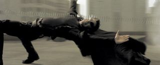 Special effects in movies: still from the matrix