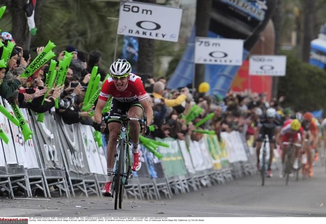 Stef Clement (Belkin) showed off his time trialing prowess as he rode away from the breakaway late in stage 6 to win the stage