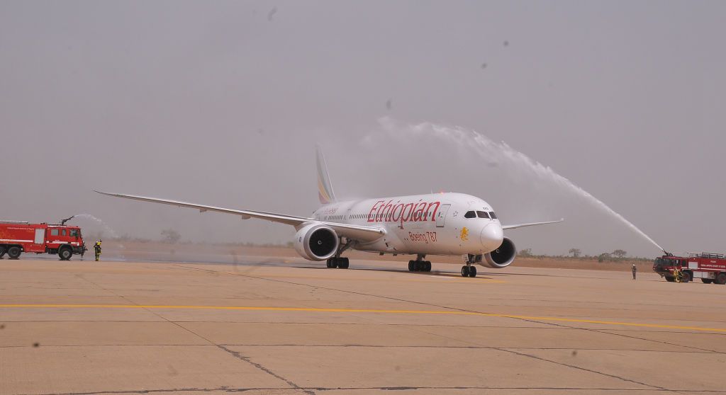 An Ethiopian Airlines plane.