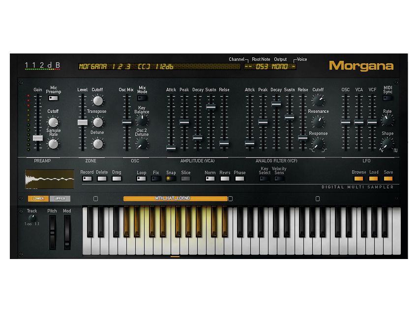 Morgana is more user-friendly than the hardware samplers that it emulates.