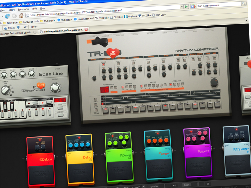 Flash music making tools like the Hobnox Audiotool are becoming more advanced