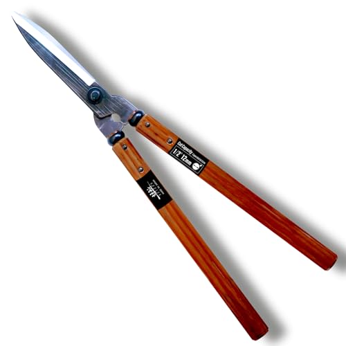 Suizan Hedge Shears 21.3&quot; - Professional Japanese Garden Clippers for Precise Trimming Gardening Tools