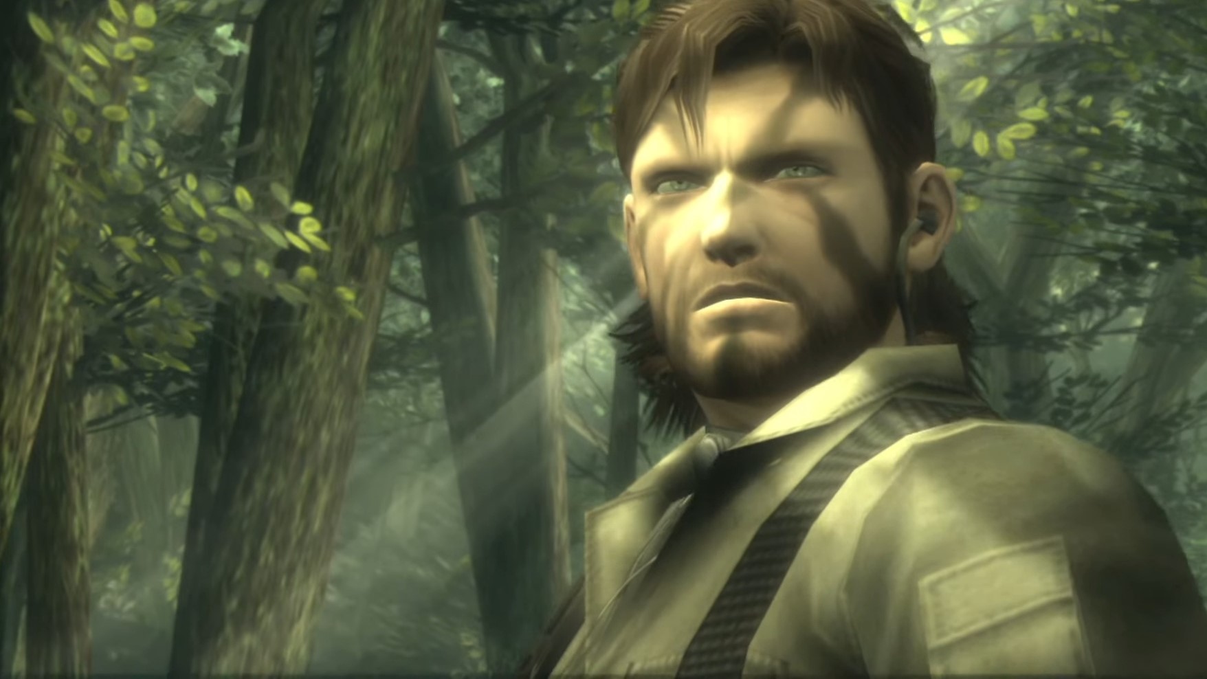 Screenshot of Snake's face in Metal Gear Solid 3
