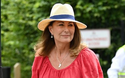 Carole Middleton attends day 11 of the Wimbledon Tennis Championships