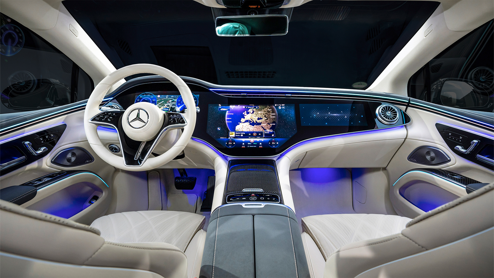 Refreshed Mercedes Benz EQS Gets Massive 55 inch Hyperscreen And An 