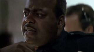 Reginald VelJohnson as Al Powell speaking on a wallkie tallkie in Die Hard